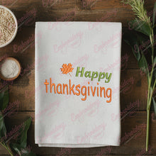 Happy Thanksgiving Embroidery Machine Design