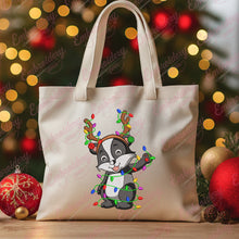 Badger Christmas Light Embroidery Design