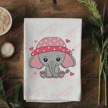 Cute Baby Elephant Embroidery Design