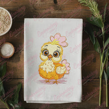 A Cartoon Chicken Embroidery Design