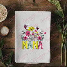 Floral Nana Embroidery Design