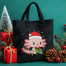 Axolotl Christmas Lights Embroidery Design