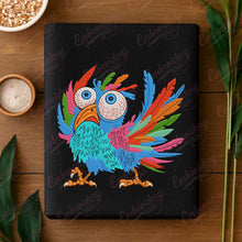 Colorful Stylized Bird Machine Embroidery Design