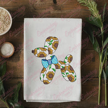Funny Sunflowers Balloon Dog Embroidery Design