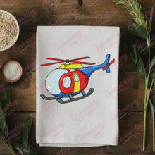 Colorful Helicopter Embroidery Design