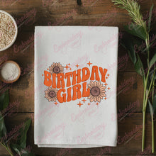 Floral Birthday Girl Embroidery Design