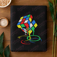 Melting Rubik Cube Embroidery Design