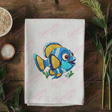 Cute Cartoon Sea Fish Embroidery Design