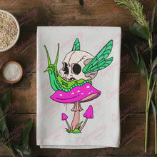 Skull Snail On Mushroom Embroidery Design
