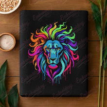 Neon Lion Head Embroidery Design