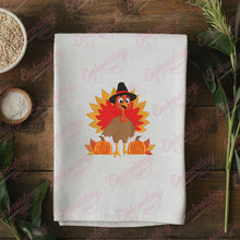 Happy Thanksgiving Turkey Embroidery Design