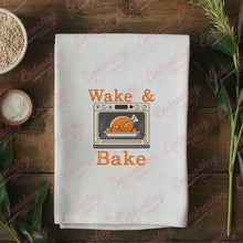 Wake and Bake Oven Roasted Thanksgiving Turkey Embroidery Design