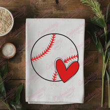 Baseball Heart Embroidery Design