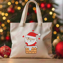 Santa in Chimney Christmas Embroidery Design