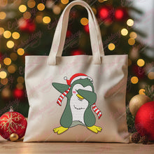 Dabbing Penguin Christmas Embroidery Design