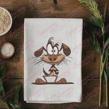 Funny Crazy Dog Embroidery Design