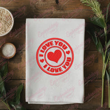 I Love You Valentine's Day Embroidery Design