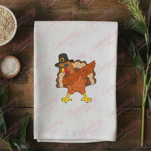 Dabbing Turkey Thanksgiving Embroidery Design
