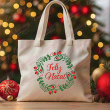 Feliz Natal Christmas Wreath Embroidery Design