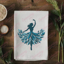 Floral Dancing Girl Embroidery Design