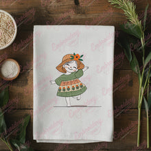 Cute Little Girl Machine Embroidery Design
