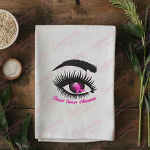 Eyes Pink Ribbon Warrior Breast Cancer Awareness Embroidery Design