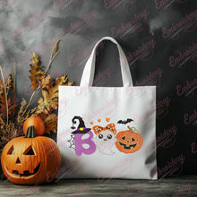 Boo Cute Ghost Girl Halloween Embroidery Design