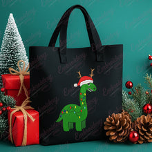 Christmas Dinosaur Embroidery Design