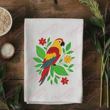 Colorful Parrot Embroidery Design
