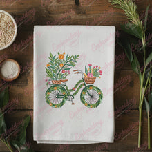 Blooming Bicycle Embroidery Design