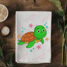 Cartoon Sea Turtle Embroidery Design