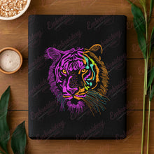 Colorful Tiger Head Design for Embroidery Machines