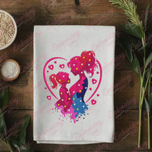 Mother And Daughter Embroidery Design