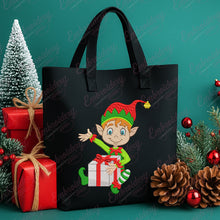 Happy Christmas Elf Embroidery Design