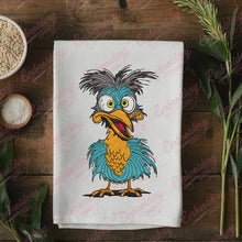 Funny Crazy Bird Embroidery Design