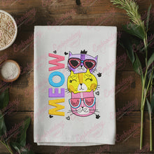 Funny Cats Meow Embroidery Design