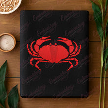 Red Crab Embroidery Design