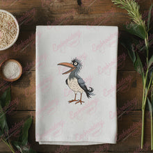Cartoon Bird With Long Beak Embroidery Design