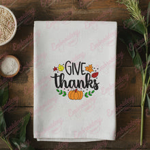 Give Thanks Thanksgiving Embroidery Design