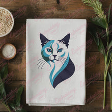 Contemporary Kitty Cat Embroidery Design