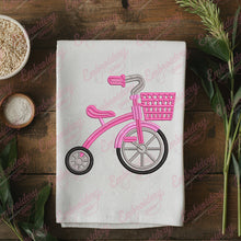 Pink Tricycle Machine Embroidery Design