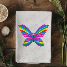 Butterfly Rainbow Abstract Embroidery Design