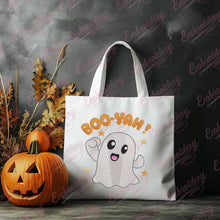 Boo Yah Halloween Embroidery Design