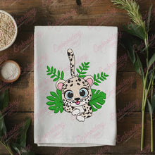 Cute Baby Leopard Embroidery Design