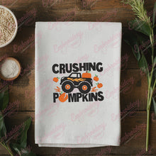 Crushing Pumpkins Thanksgiving Embroidery Design
