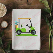 Golf Cart Machine Embroidery Design