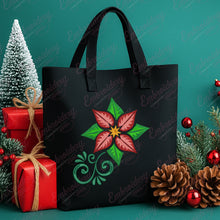 Poinsettia Floral Christmas Embroidery Design