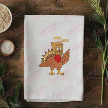 Turkey Cat Thanksgiving Embroidery Design