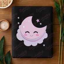 Simple Moon Machine Embroidery Design