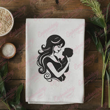 Mother and Baby Embroidery Design